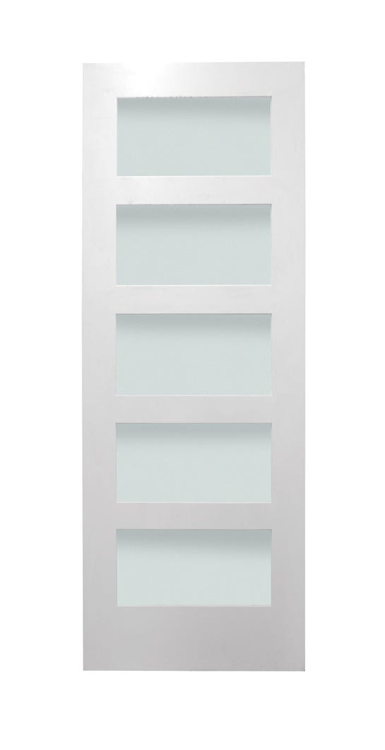 Interior Door Shaker Style, 5 Clear Glasses