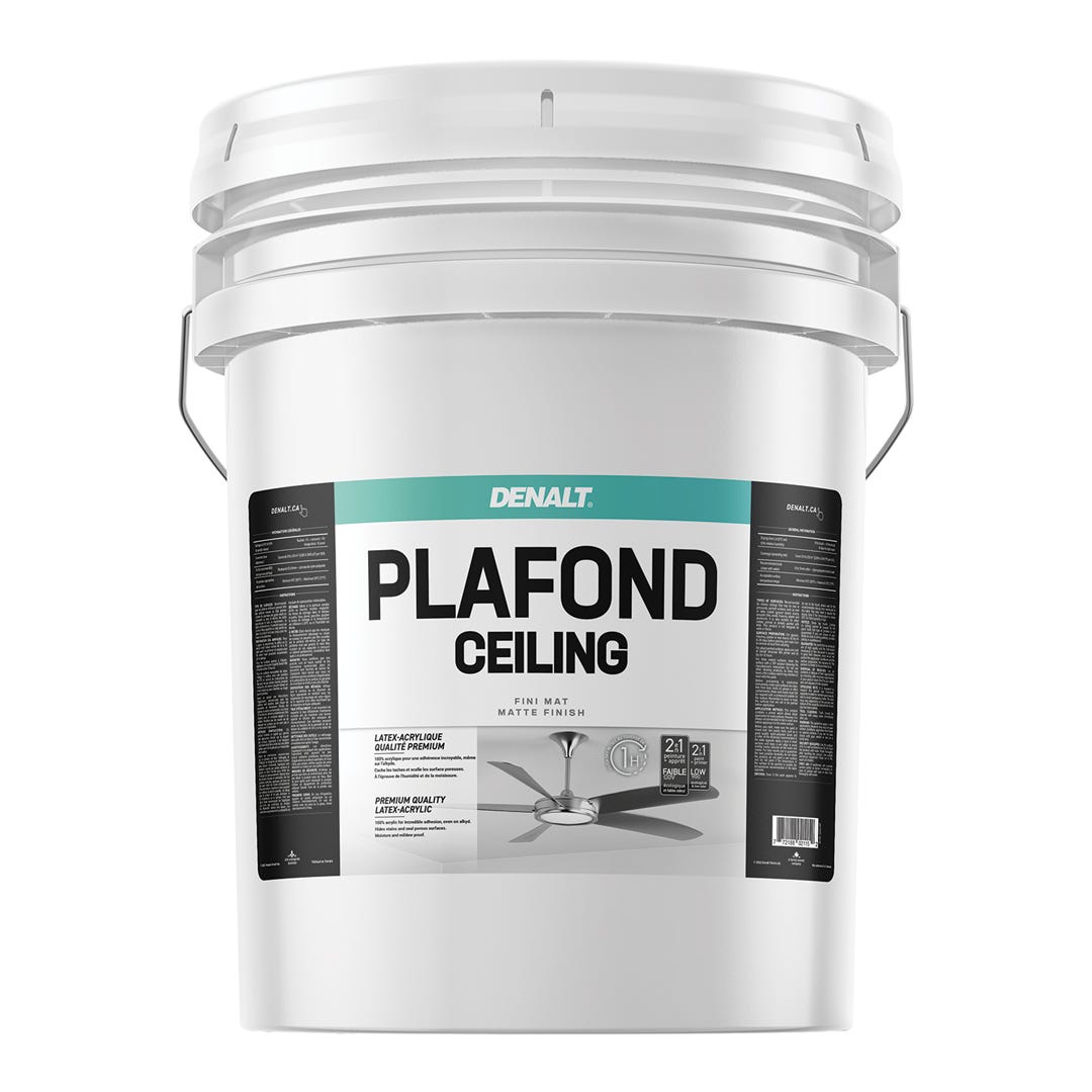Interior Paint Ceiling Flat, Natural White, Quart