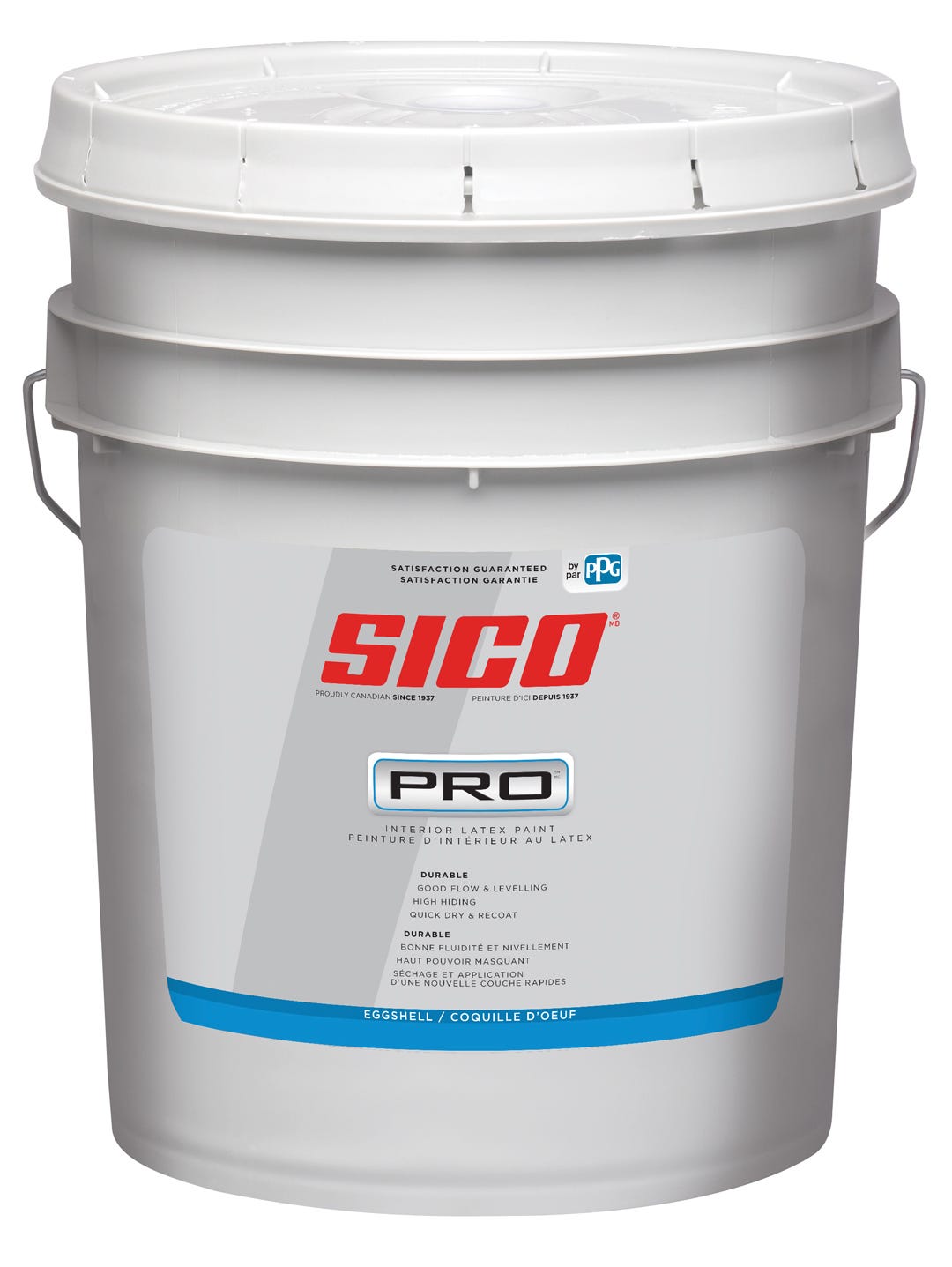 SICO PRO Interior Paint Latex, Eggshell Finish, Base #1, 18.9 L