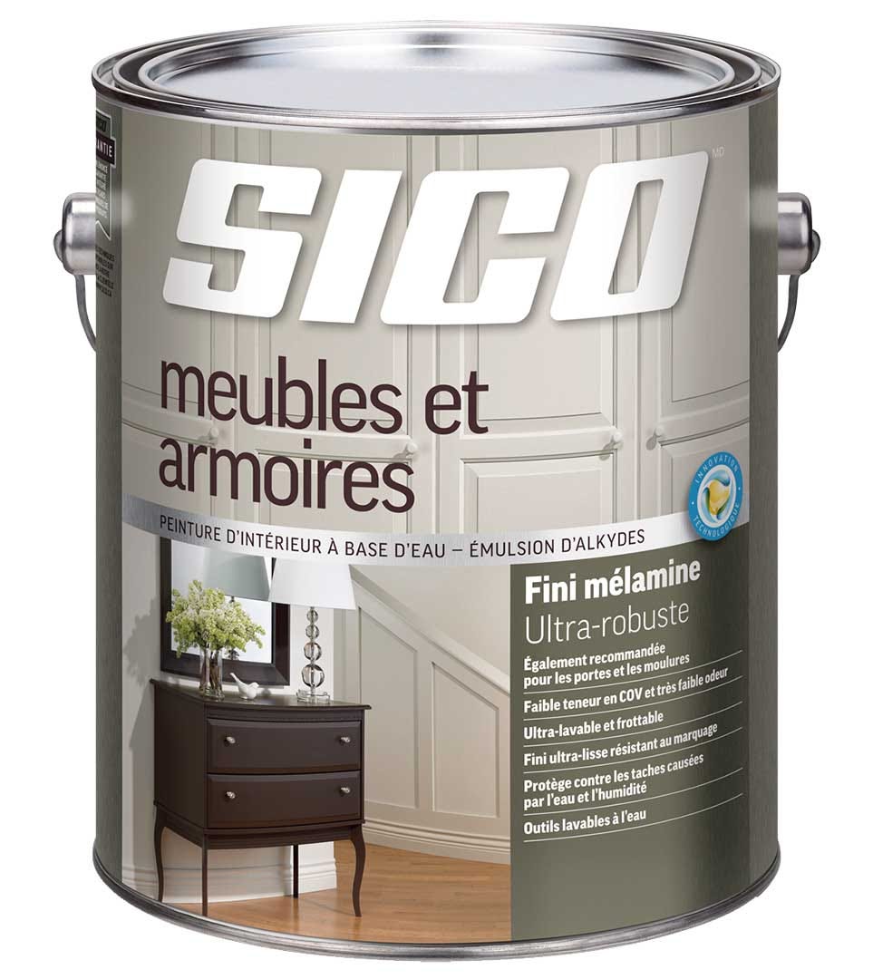 Latex Furniture and Cabinet Paint, Melamine Finish, Tint Base #2, 3.78 L