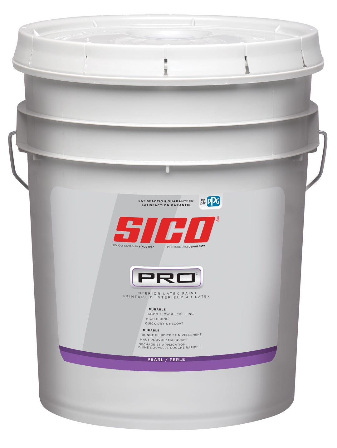 SICO PRO Interior Latex Paint, Pearl Finish, Base #1, 18.9 L