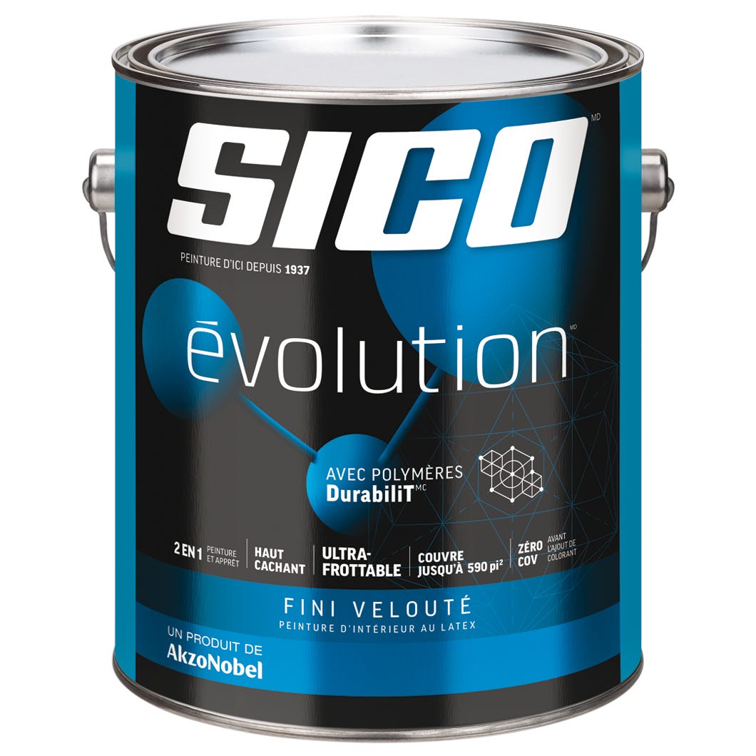 EVOLUTION Interior Paint/Primer Latex, Eggshell Finish, Tint Base #2, 3.78 L