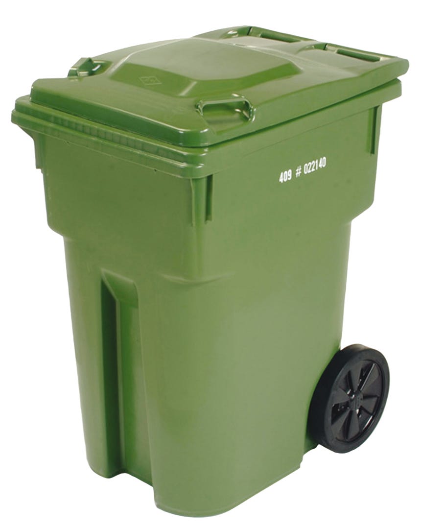 Ipl Wheeled Garbage Bin, Green