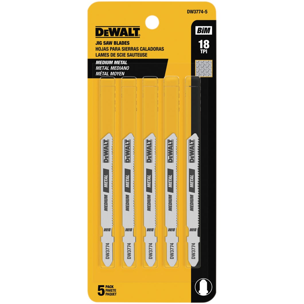 Jig Saw Blade T-Shank, Medium Metal Cut Cobal Steel