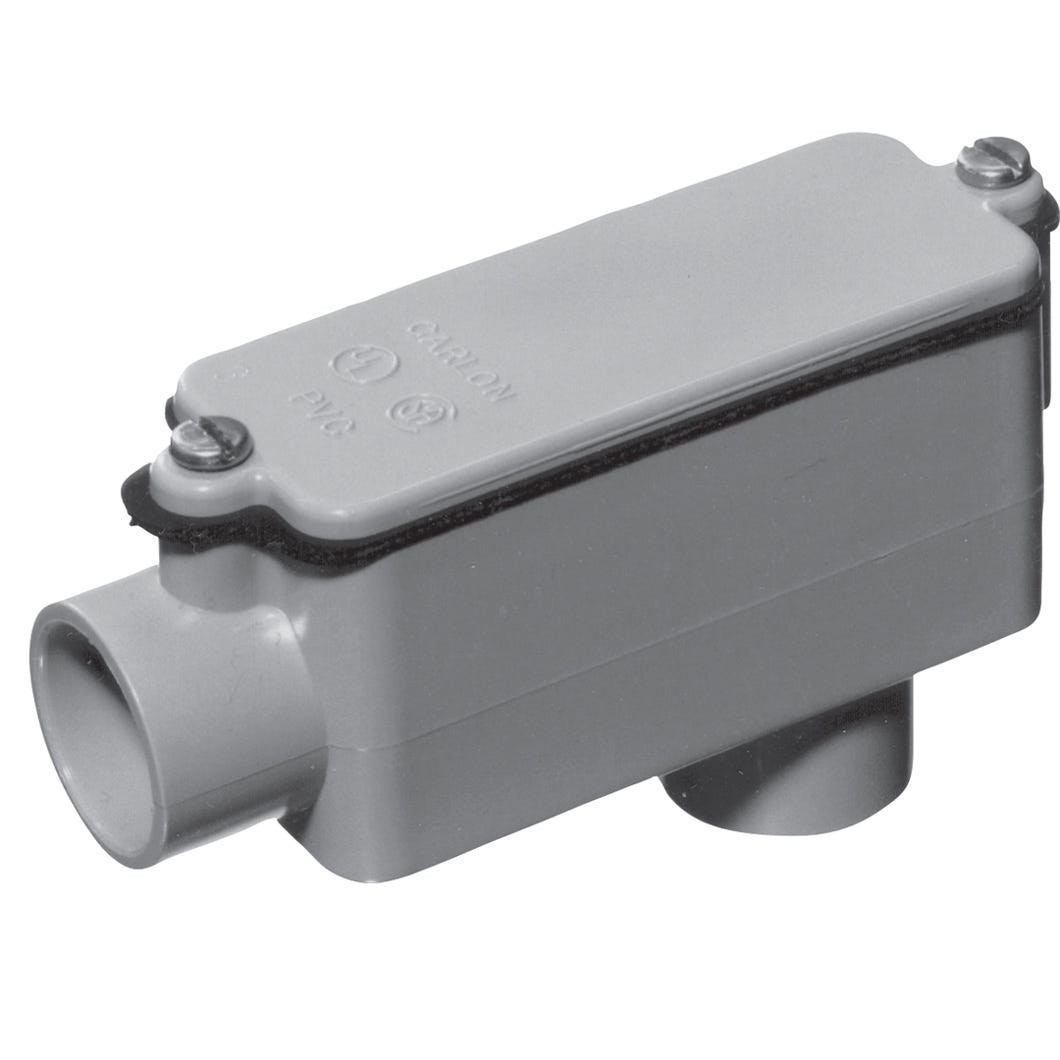 Junction Fitting, Type Lb, PVC, 1-in.