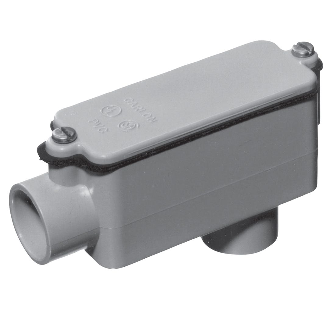 Junction Fitting, Type Lb, PVC, 1-1/4-in.