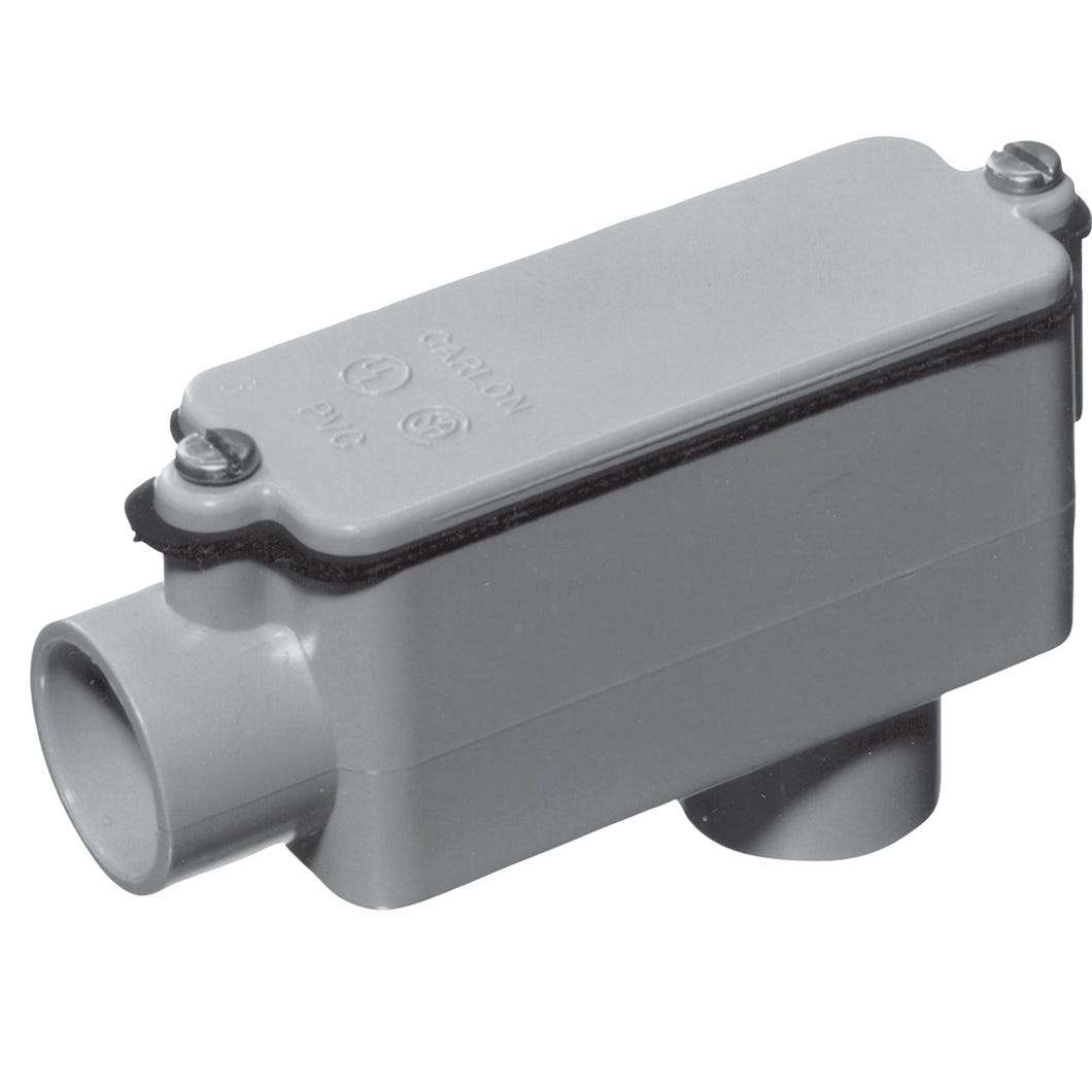 Junction Fitting, Type Lb, PVC, 2-in.