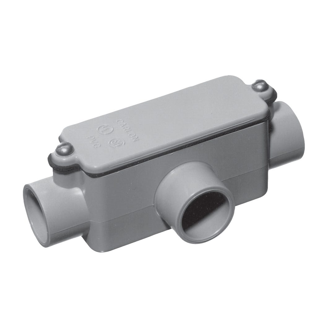 Junction Fitting, Type T, PVC, 3/4-in.