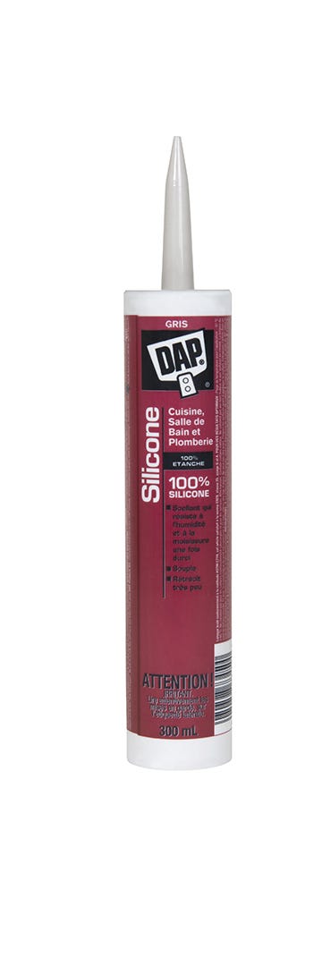 Sealant 100% Silicone Kitchen/Bath, Grey, 300 ml