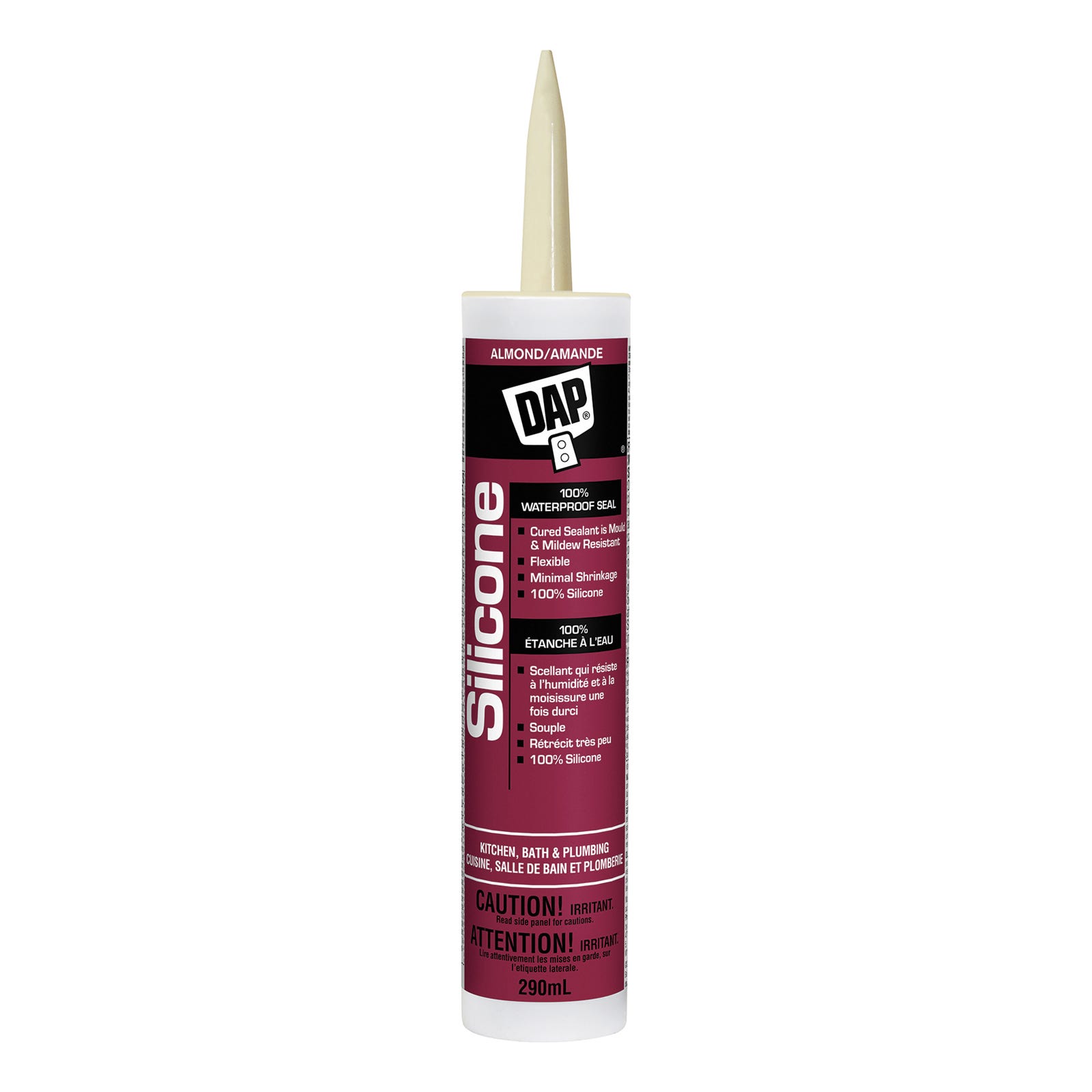 Sealant 100% Silicone Kitchen/Bath, Almond, 300 ml