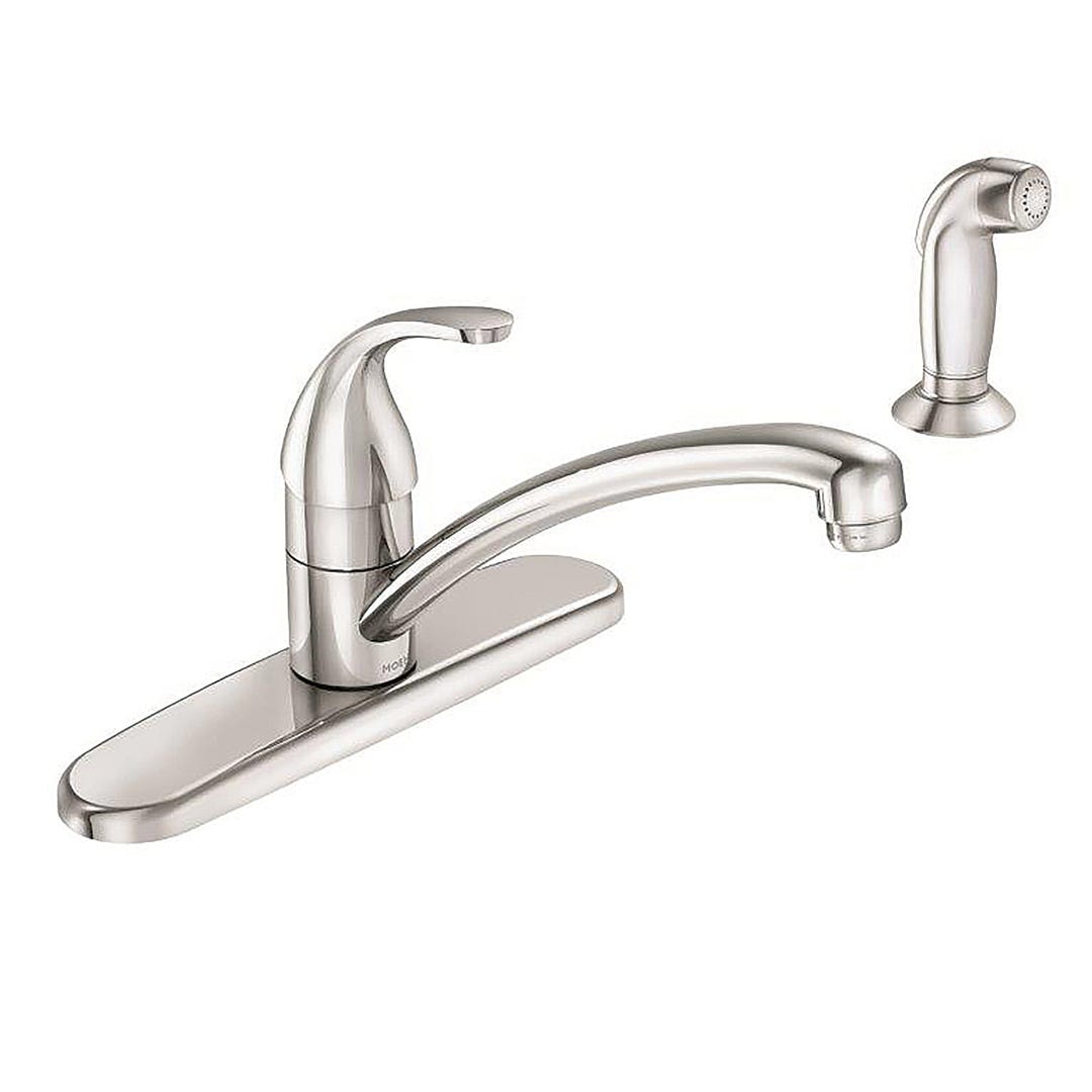 Kitchen Faucet, Alder, 1 Handle, Side Spray, Chrome