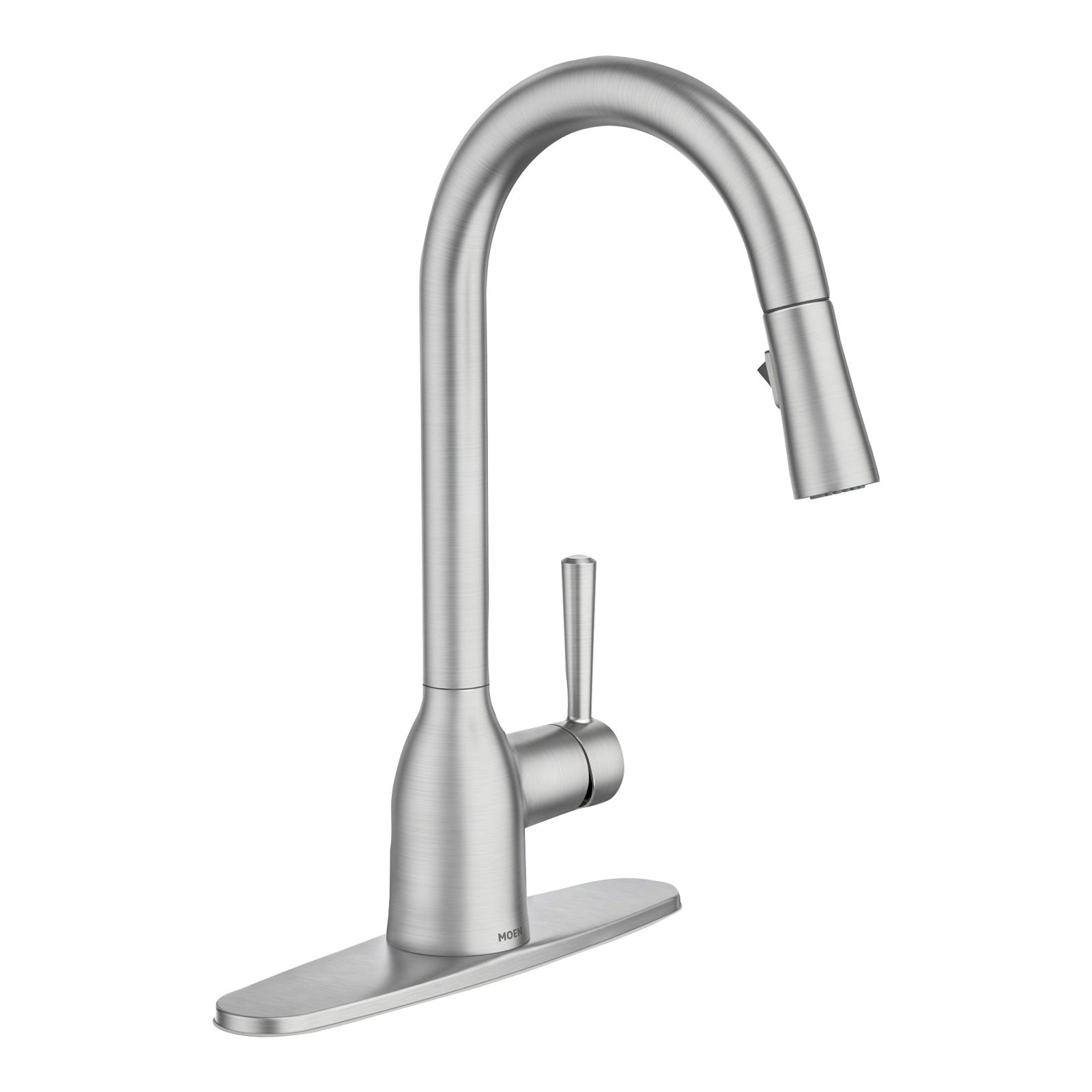 Kitchen Faucet, Alder, Pull Down, 1 Handle, Stainless Steel