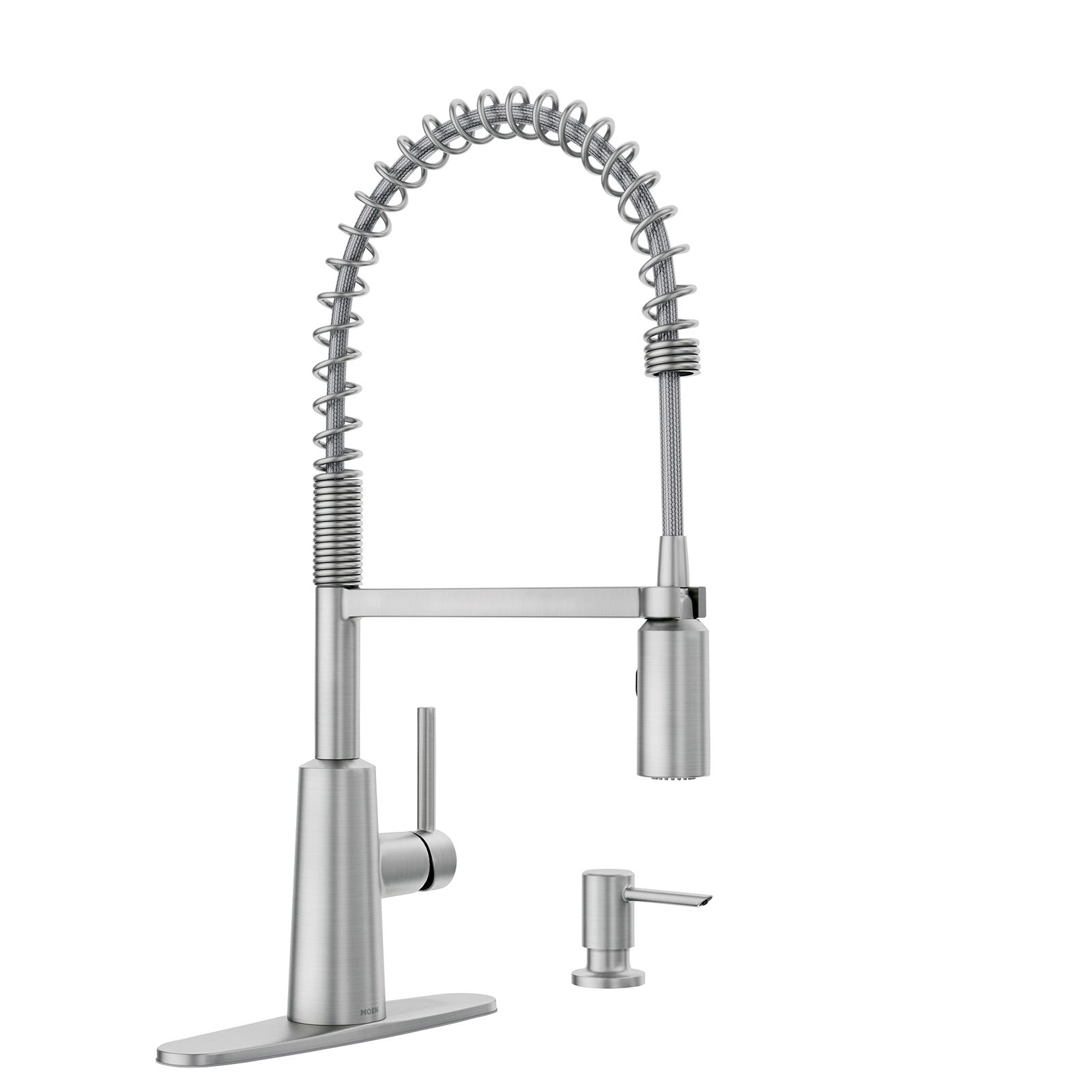 Kitchen Faucet, Nori, Spring Effect, Pull Down, 1 Handle, Stainless Steel