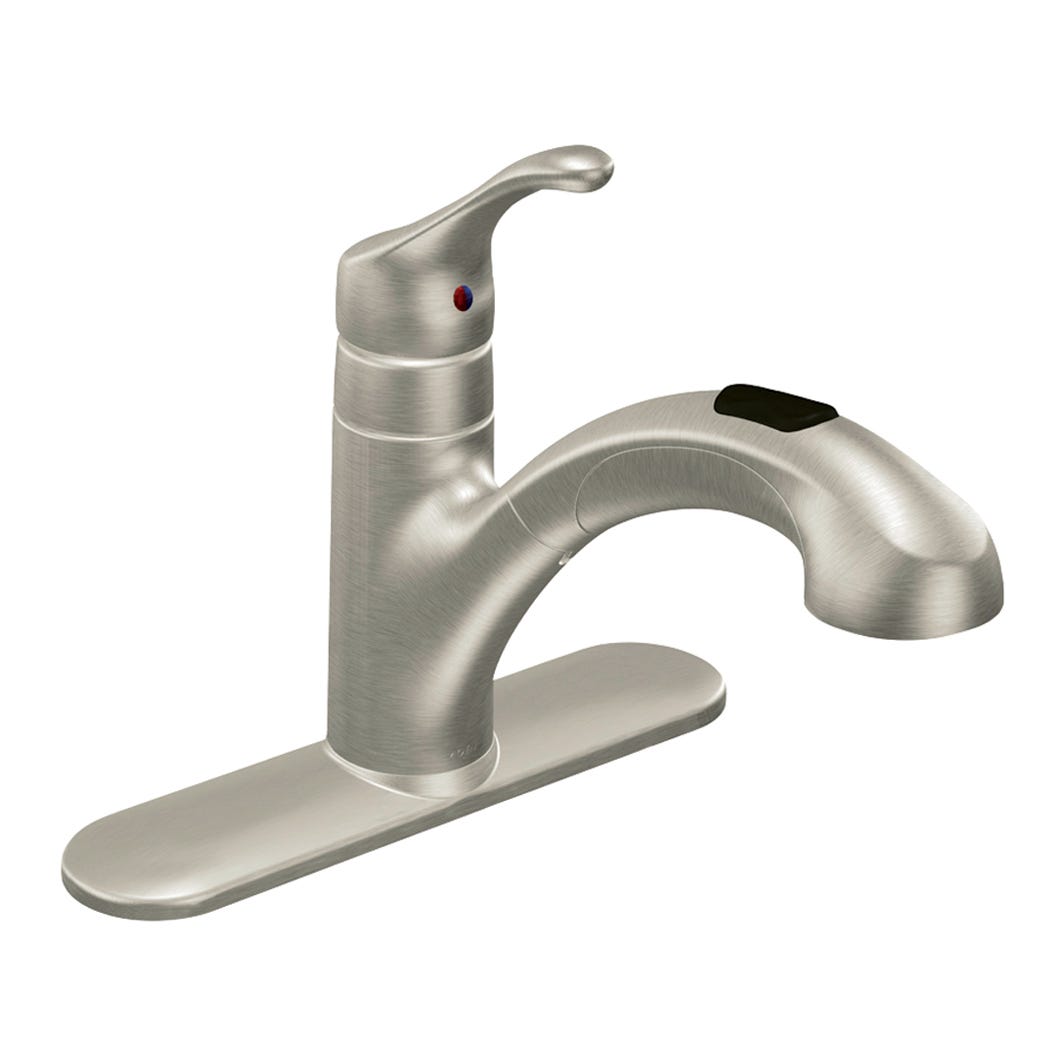 Single-Lever Kitchen Faucet with Pull Out Spout, Renzo, Steel
