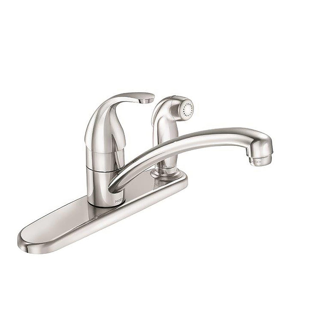 Single-Lever Kitchen Faucet with Side Spray, Alder