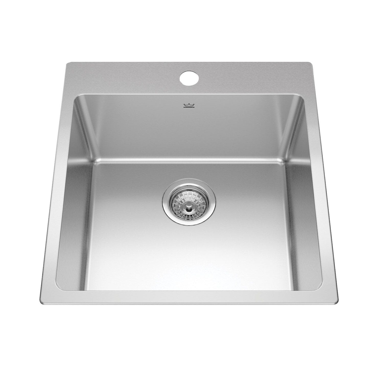 Kitchen sink, single bowl, stainless steel