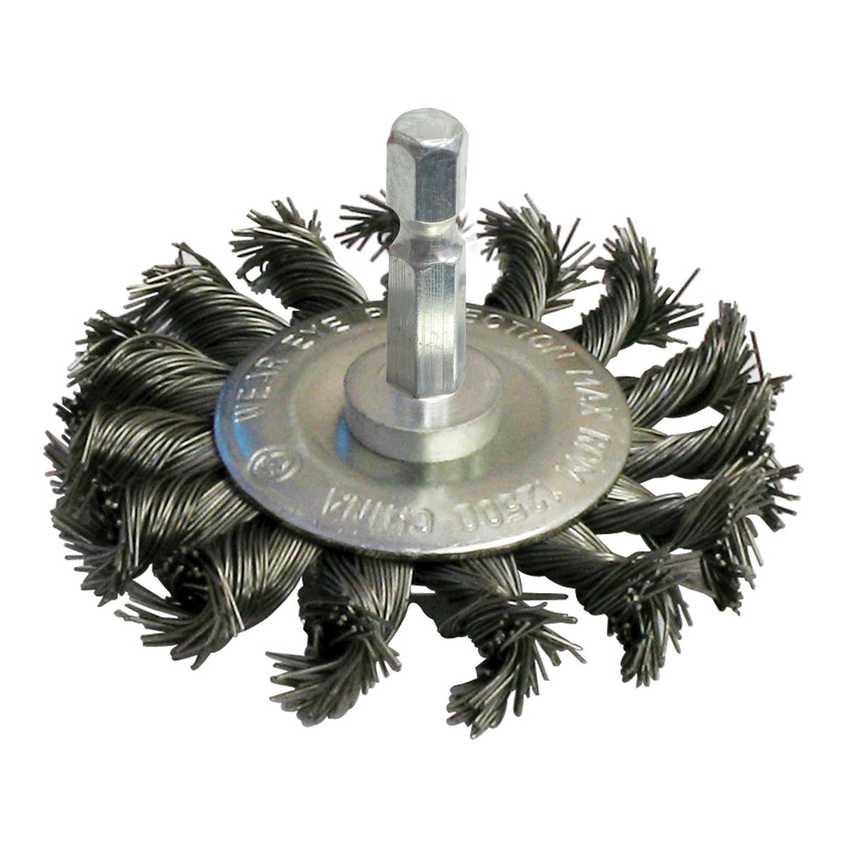 Knotted End Circular Brush Coarse, 3-in.