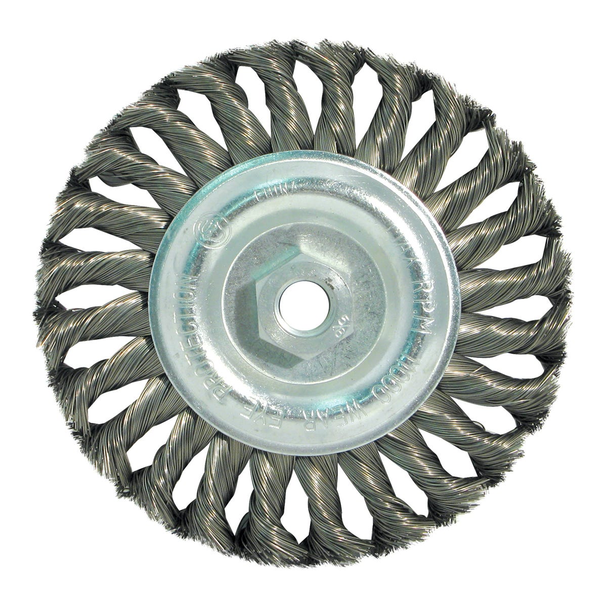 Knotted Wire Wheel Brush, 4-in.