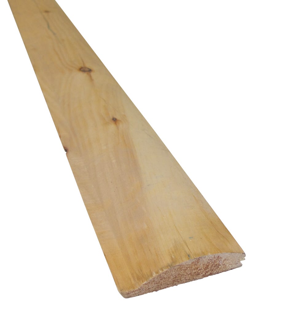 Knotty Pine Log Cabin, 1 1/4-in. X 6-in.