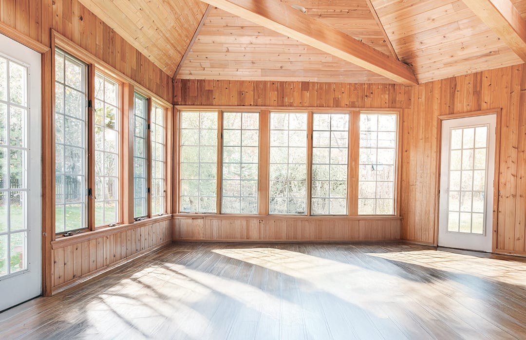 Knotty Pine Panelling, V-Joint
