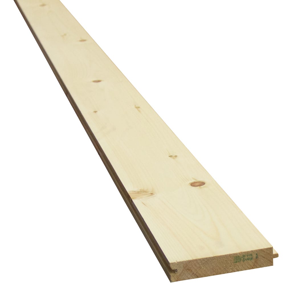 Knotty Pine Tongue/Grooved, 1 1/4-ft. X 6-in. X 12-ft.