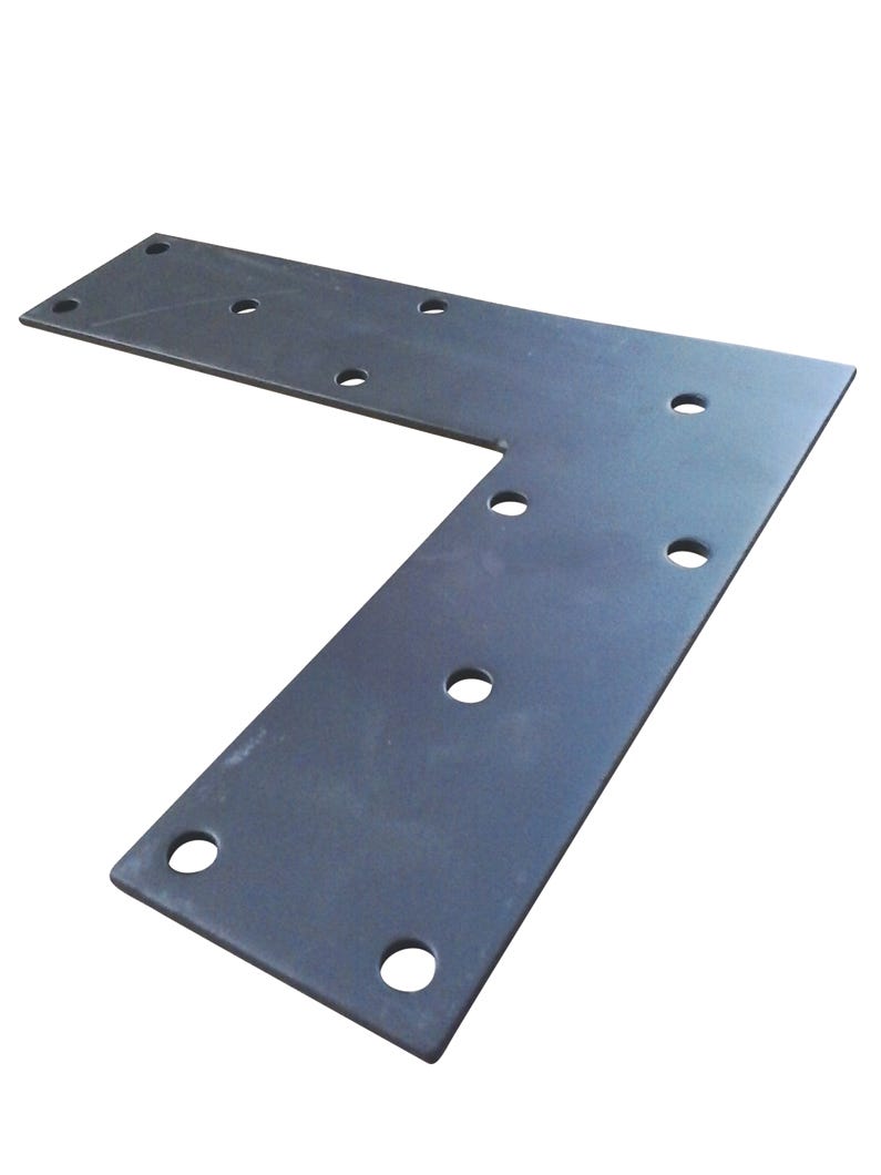 L Flat Plate in Metal, 9 1/2-in. X 11-in. X 3-in.