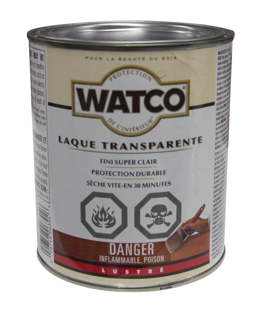 Lacquer Clear, Gloss, Clear, 946 ml