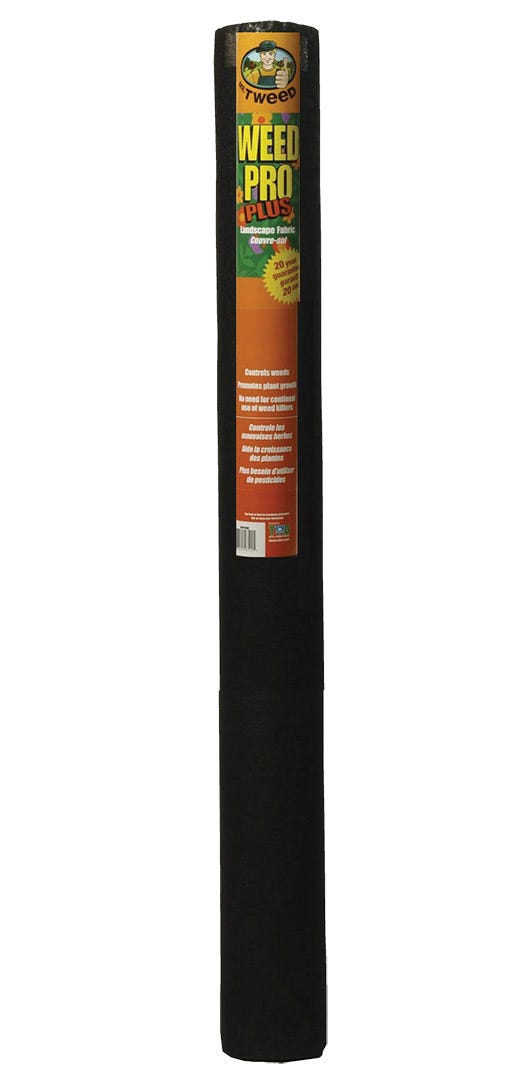Weed Pro Plus Geotextile, Nonwoven, Black, 6' X 300'