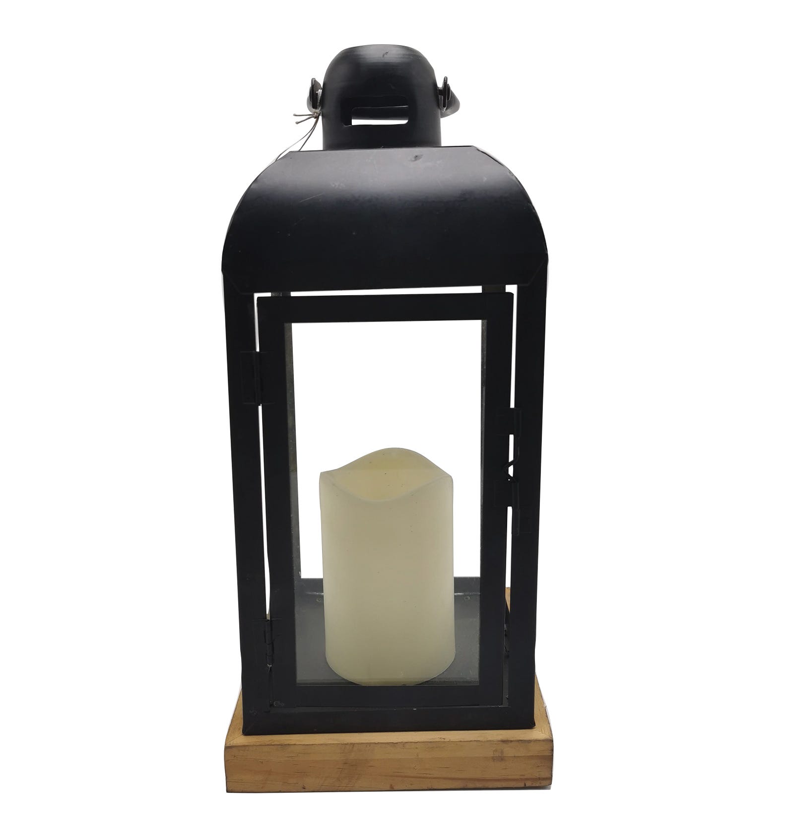 Decorative Garden Lantern, 15.50 cm X 36 cm X 15.50 cm, Black