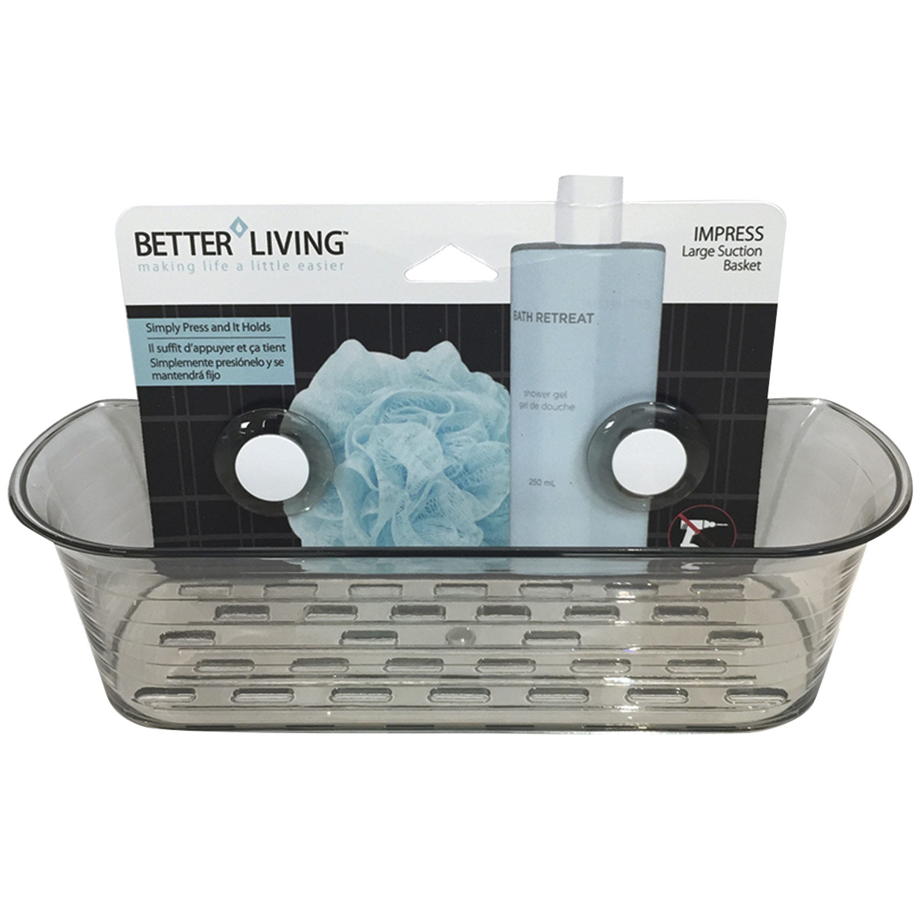 Large Suction Shower Basket