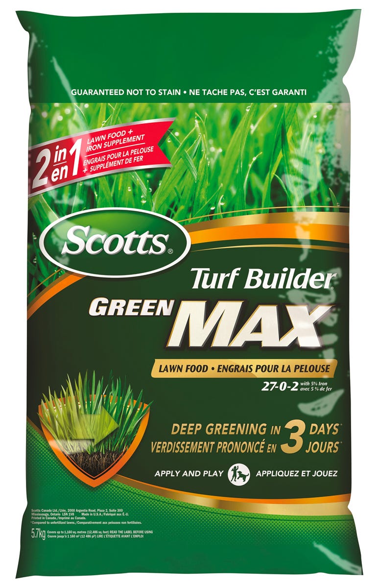Scotts 27-0-2 Green Max Lawn Fertilizer
