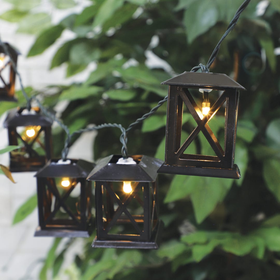 Danson 10 LED Metal Lantern String Lights