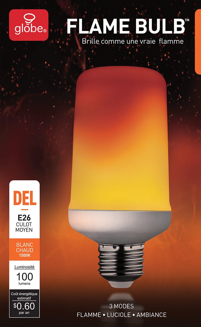 LED Bulb, E26, 5W, 1400K
