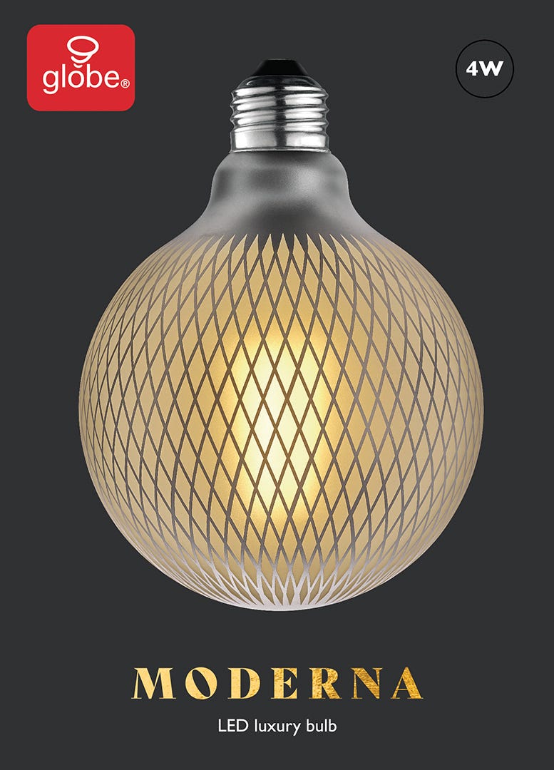 LED Bulb, G40, 4W, 3000K