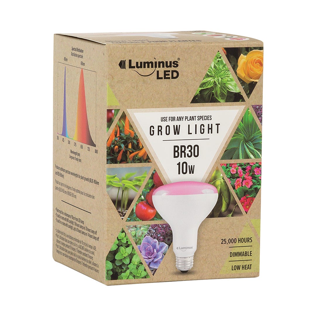 LED Plant Bulb, BR30, 10W