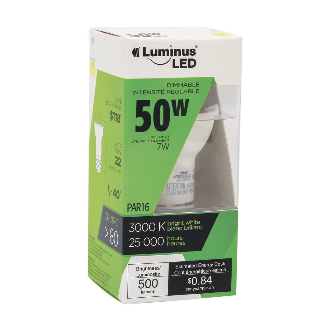 PAR16 LED Bulb, 7W, 3000K