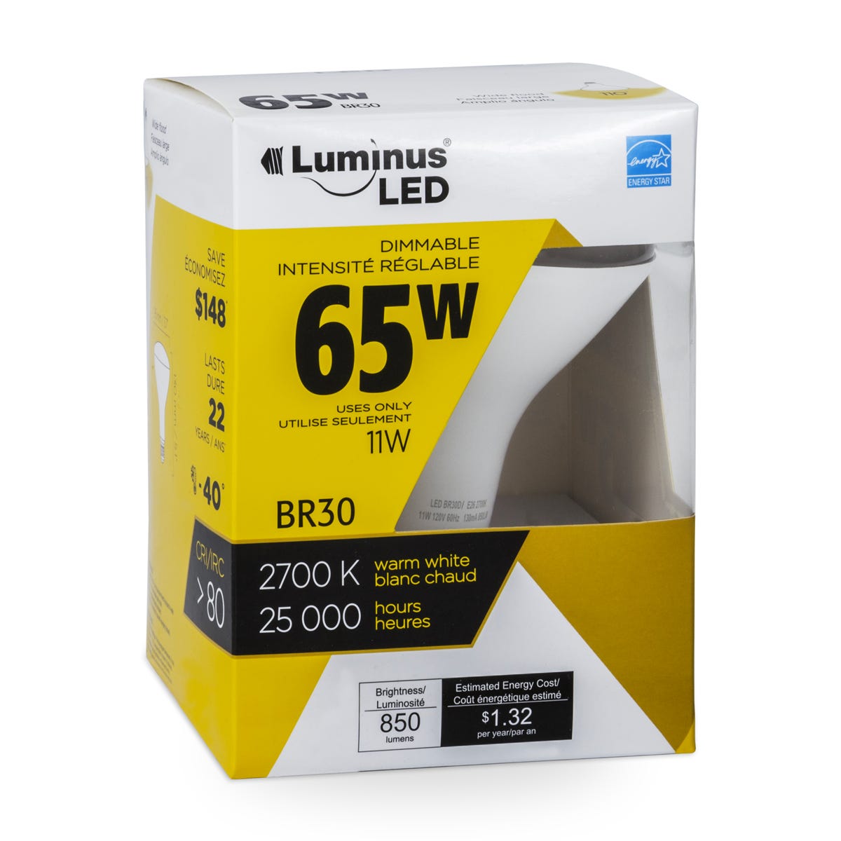 BR30 LED Bulb, 11W, 2700K