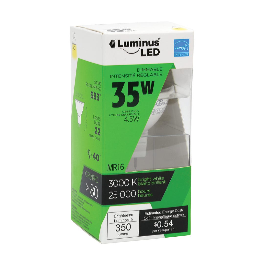 MR16 LED Bulb, 4.5W, 3000K