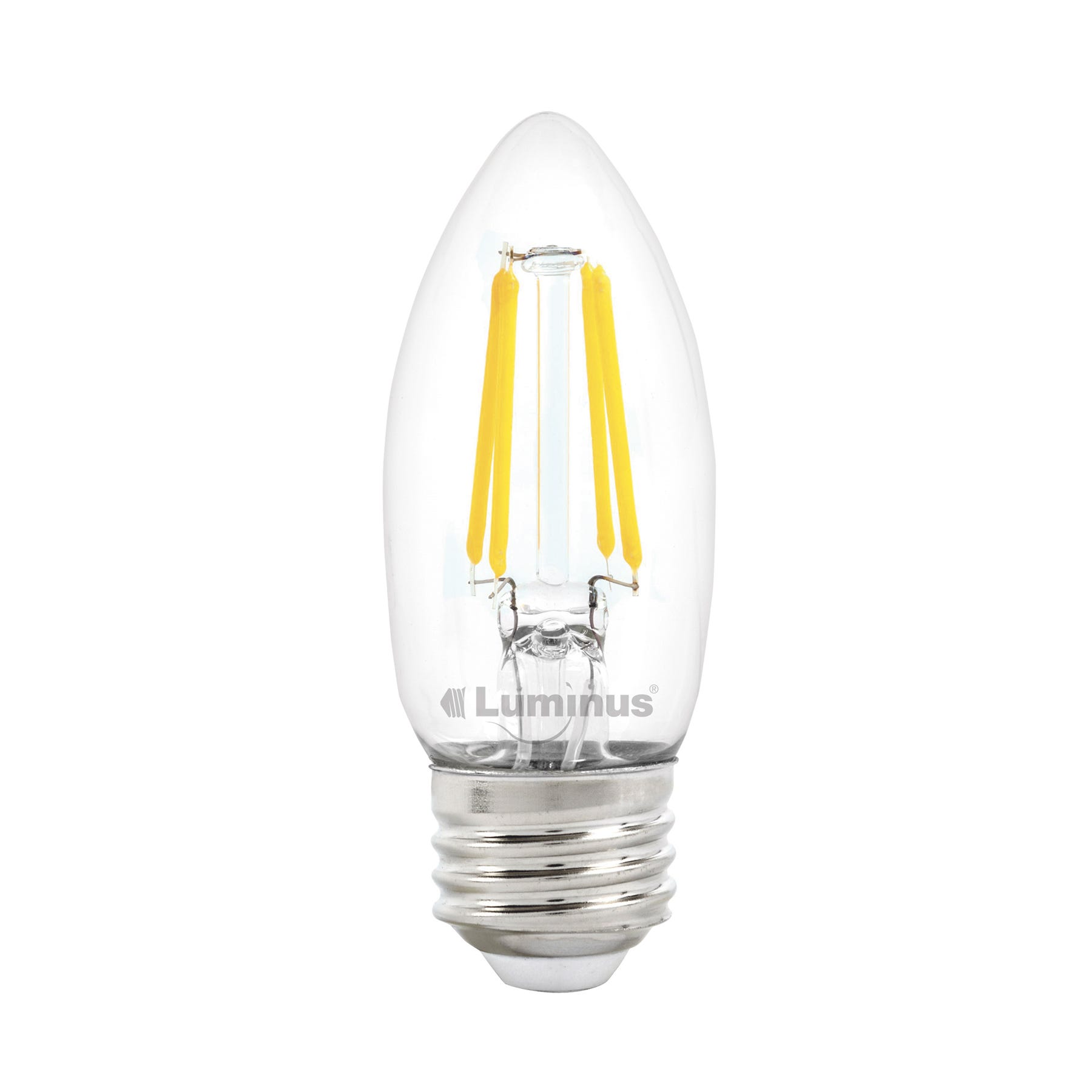 LED Filament Bulb, B10, 4.5W, 2700K