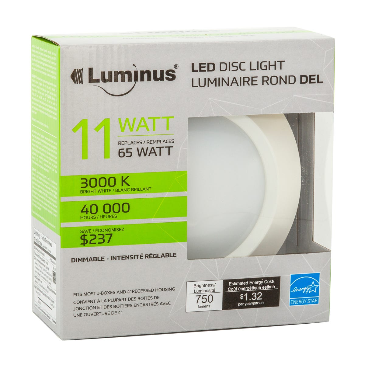 LED Disc Light, Round,