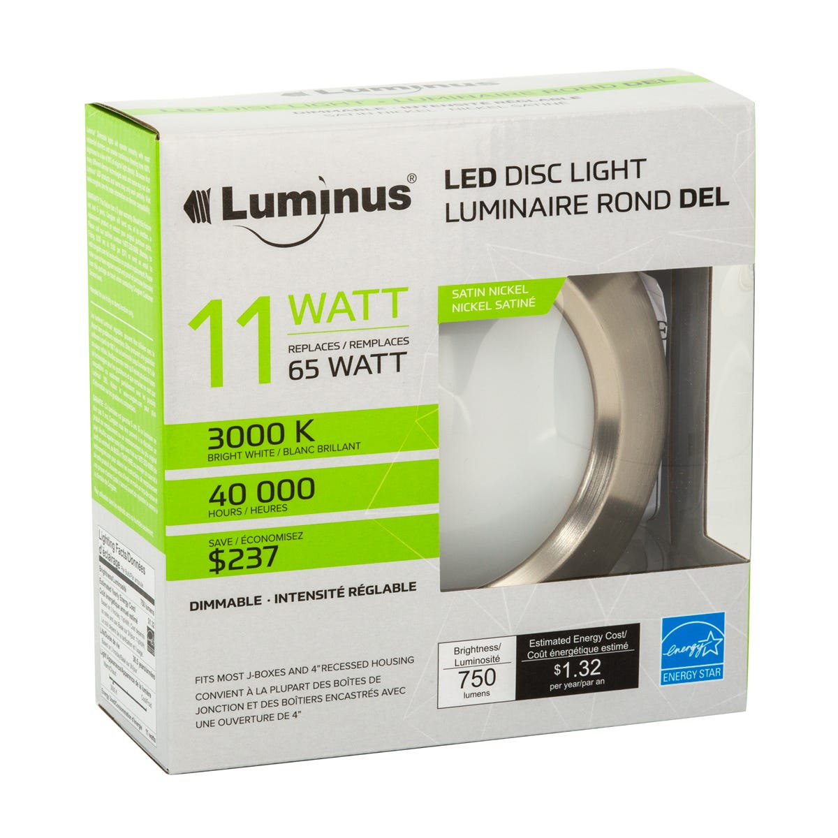 LED Disc Light, Round,