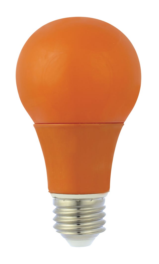 LED Bulb, A19, 6W, orange