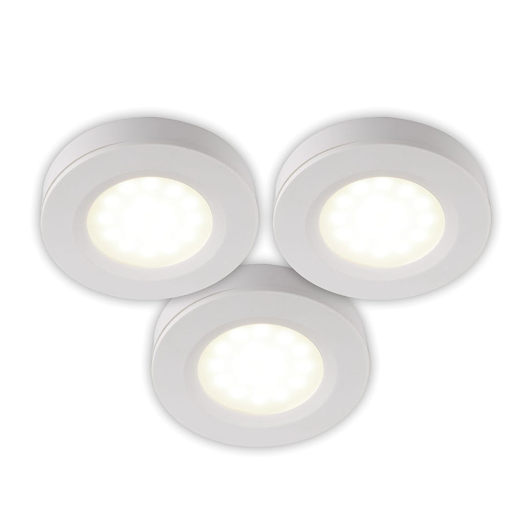 LED puck under cabinet