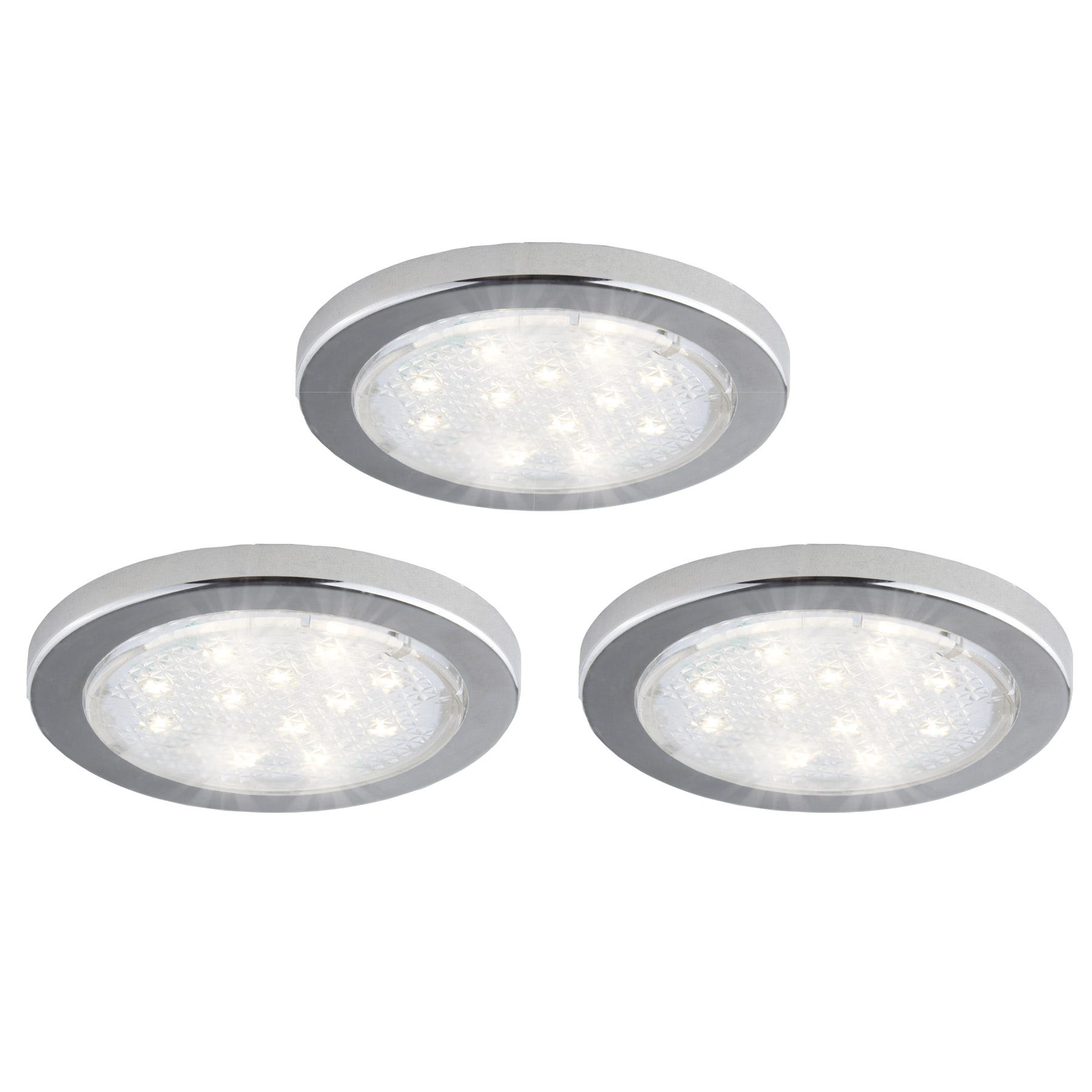 Led Pucks, Chrome