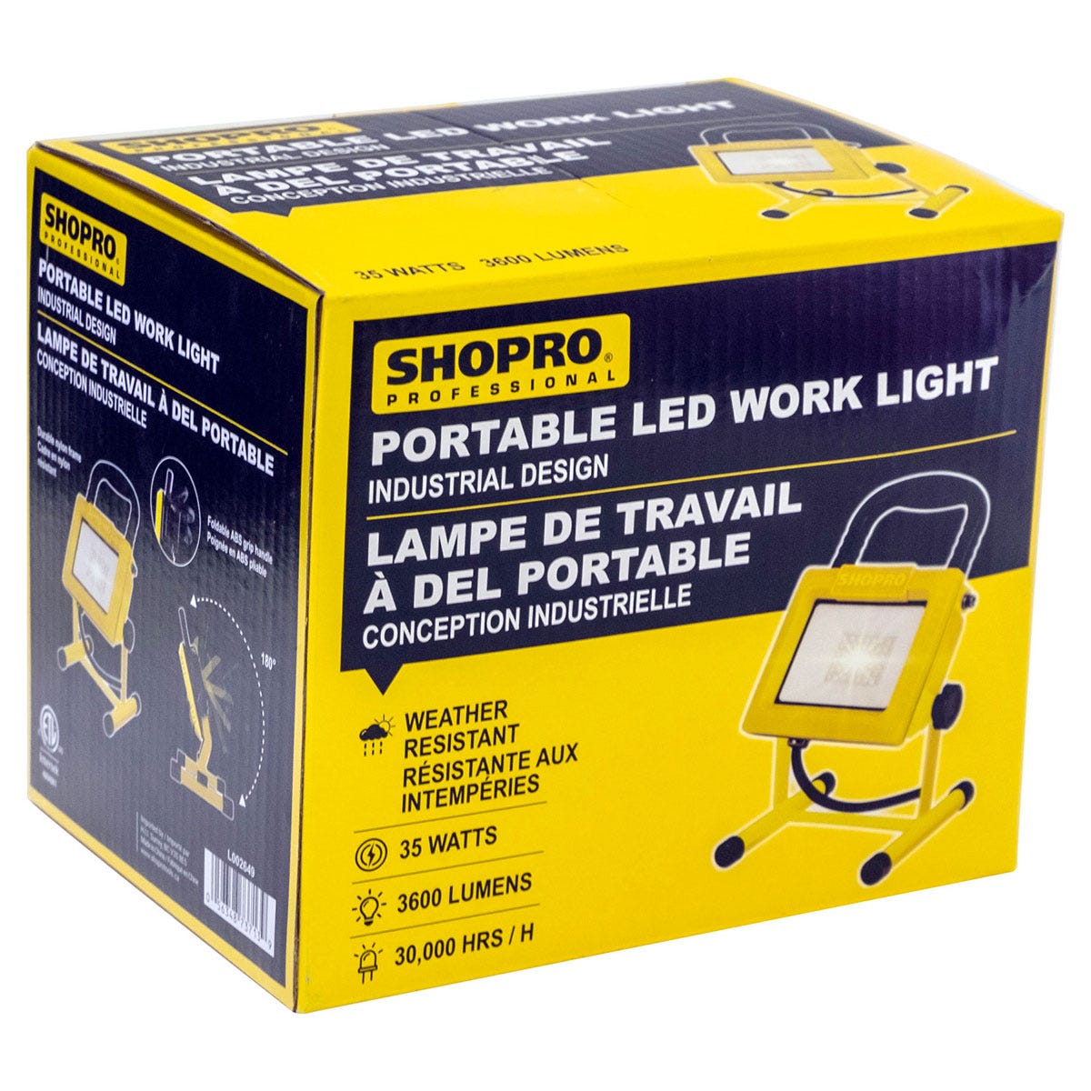 LED Work light, 35 W, 3600 lumens