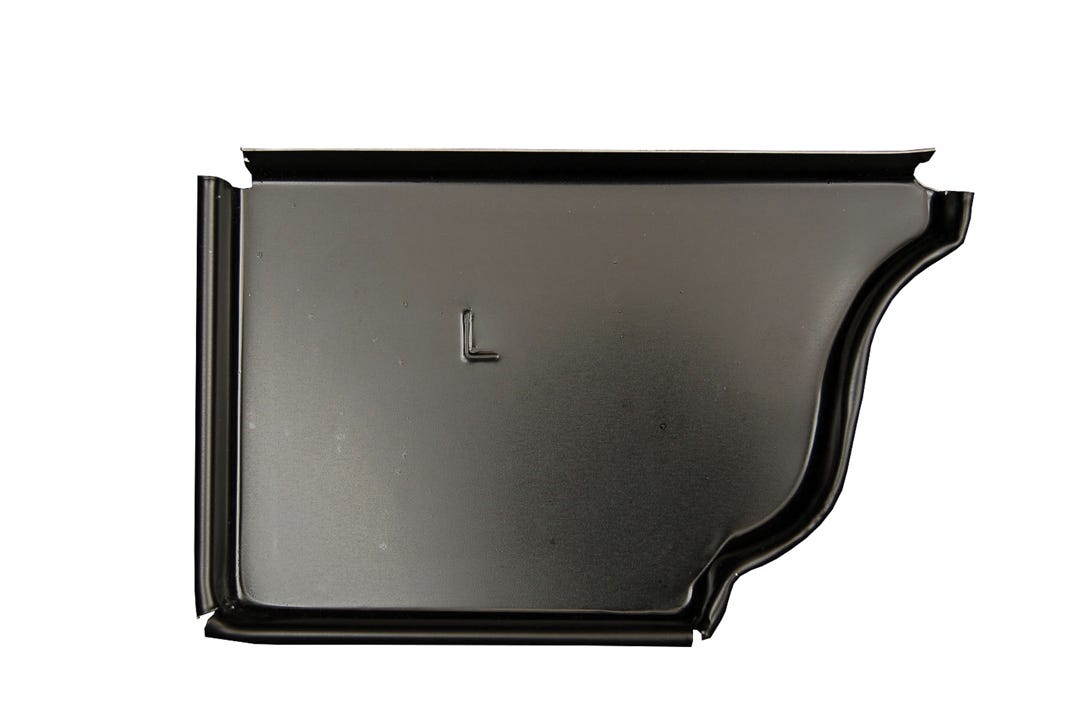 Left end cap aluminum for gutter