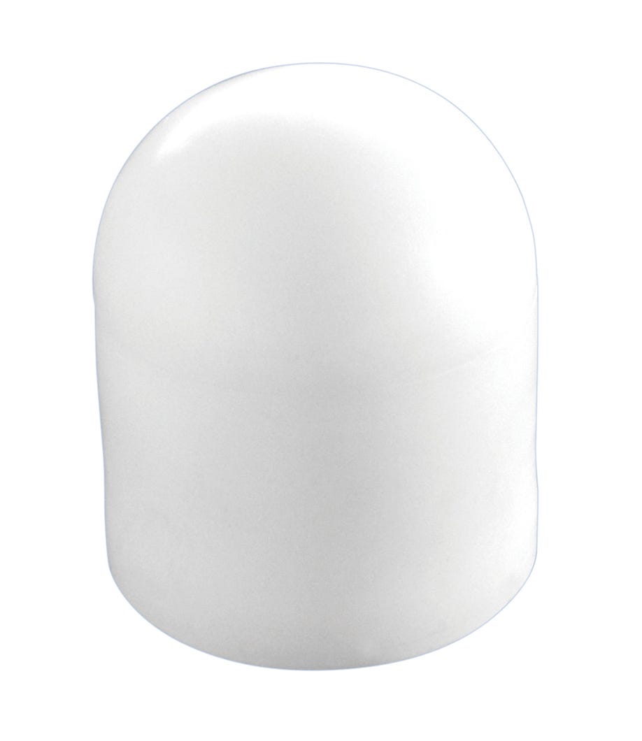Dock Edge PVC Pipe Cap, White, 4/Pack