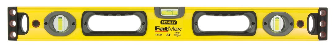 Aluminum Non-Magnetic Level, 3 Vials, 24-in.