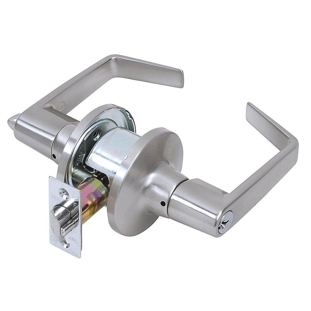 Light Commercial Keyed Door Lever Tell