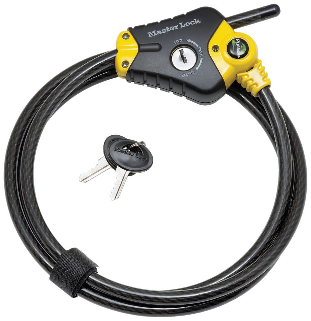 Locking Câble Adjustable with Key Steel